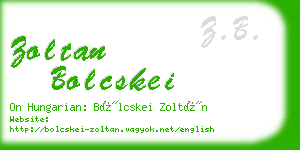 zoltan bolcskei business card